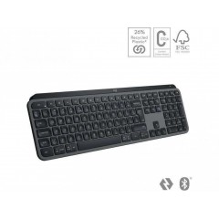 Logitech MX Keys S Ασύρματο Bluetooth Πληκτρολόγιο Αγγλικό US (920-011587) Black