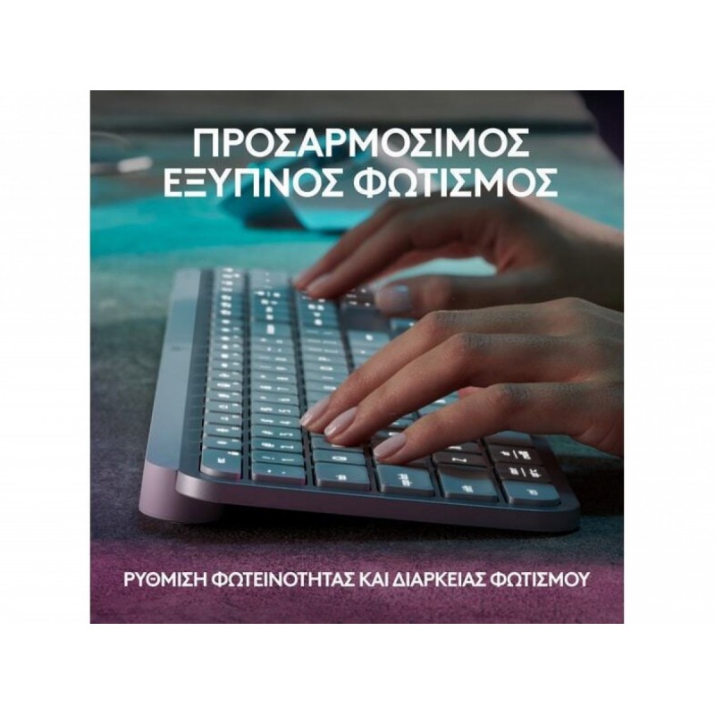 Logitech MX Keys S Ασύρματο Bluetooth Πληκτρολόγιο Αγγλικό US (920-011587) Black