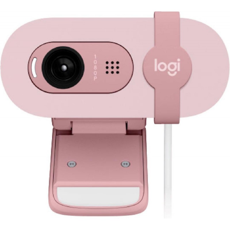 Logitech Brio 100 Web Camera Full HD 1080p (910-001623) Ροζ