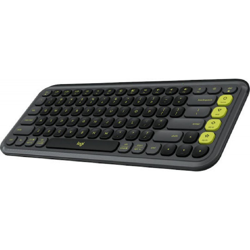 Logitech Pop Icon Ασύρματο Bluetooth Πληκτρολόγιο Αγγλικό US (920-013071) Πράσινο