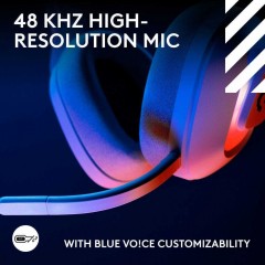 Logitech G Astro A20 X Ασύρματο Over Ear Gaming Headset με σύνδεση Bluetooth / USB (939-002253) White