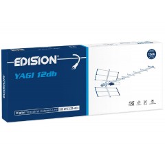 Edision Yagi 12db 5G 21-48 Εξωτερική Κεραία Τηλεόρασης (26-00-0002) Ασημί