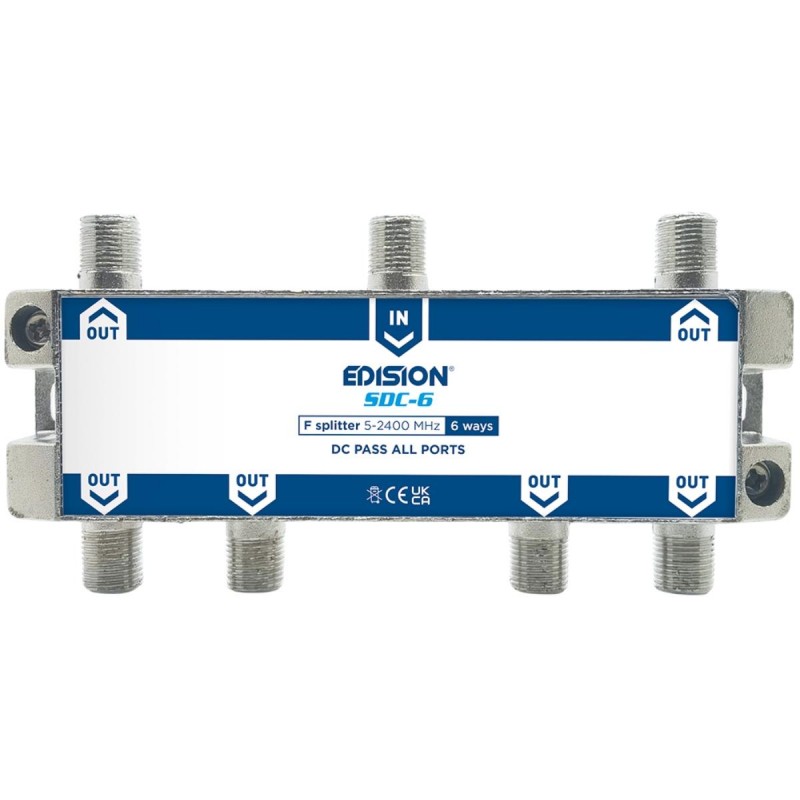 Edision Διακλαδωτης 6 Ways F 5-2400MHz SDC-6