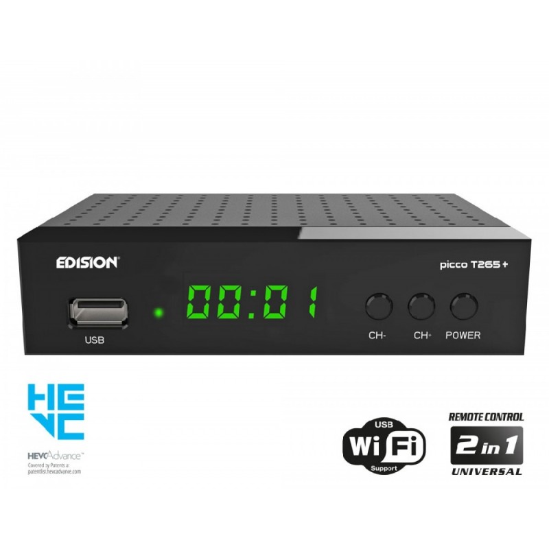 Edision Picco T265 Plus Επίγειος Ψηφιακός Αποκωδικοποιητής (01-07-0029)
