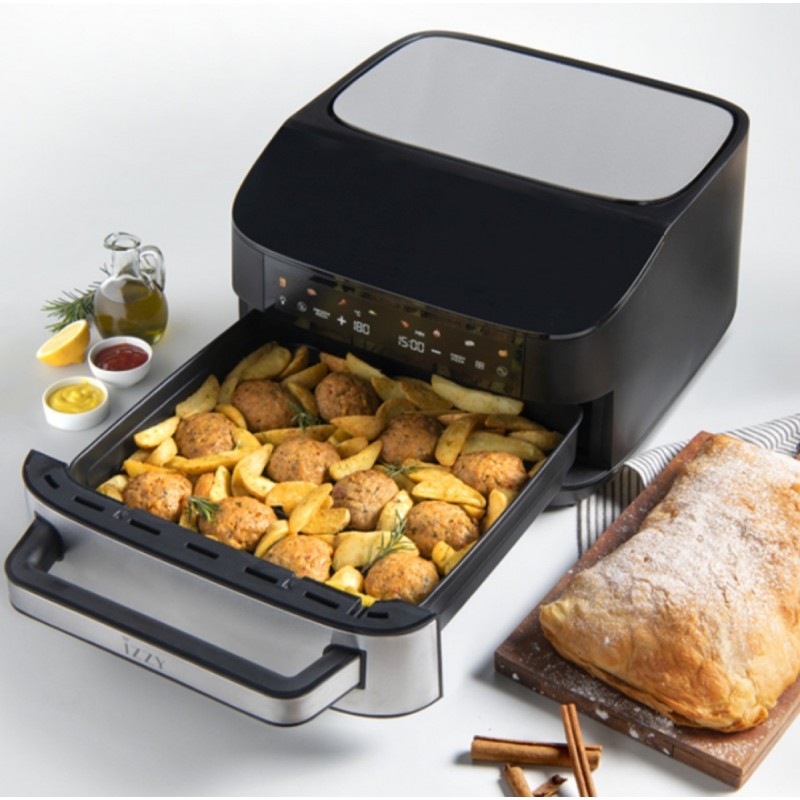 Izzy Mega Air Fryer and Pizza Oven XXL 7L 2200W (IZ-8264) Black/Silver
