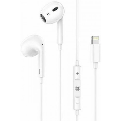 Lamtech Earbuds Handsfree με Βύσμα Lightning (LAM111740) Λευκό