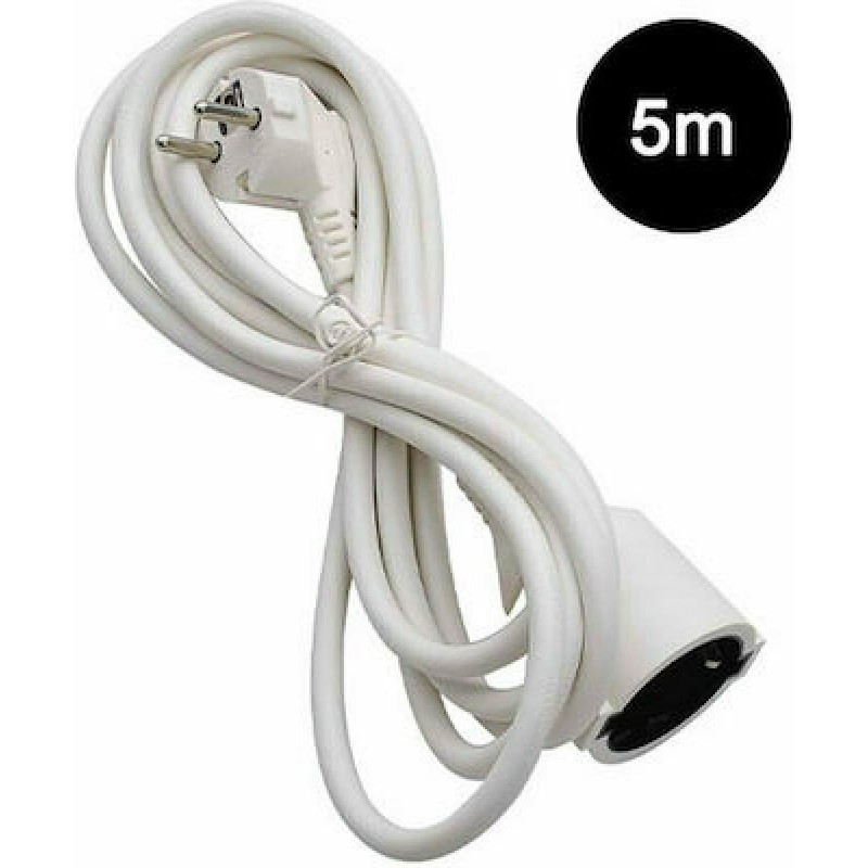 Lamtech Μπαλαντέζα Προέκταση Καλωδίου με Μήκος 5m (LAM111917) Λευκή