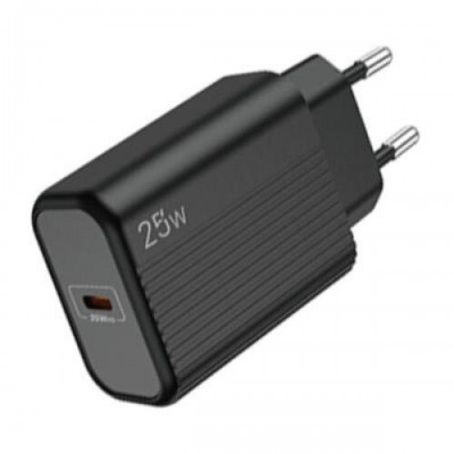 Lamtech Φορτιστής Χωρίς Καλώδιο με Θύρα USB-C 25W Power Delivery (LAM112723) Μαύρος