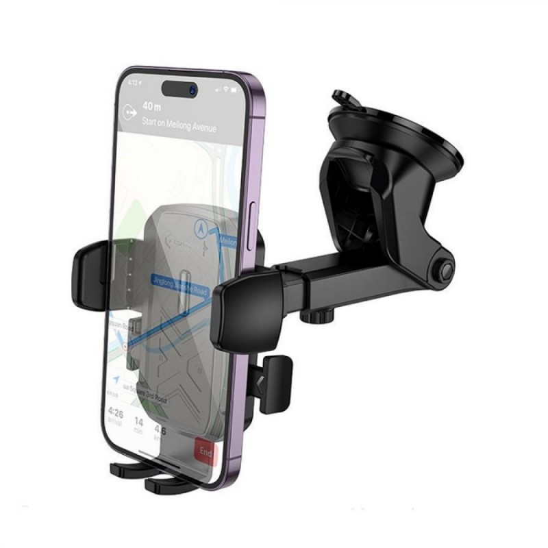 Lamtech MULTI-Angle Clamping Car Holder For Smartphones Up To 7' (LAM980541) Black