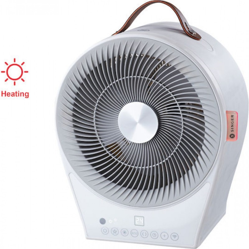 Singer 2-in-1 Αερόθερμο & Ανεμιστήρας 2000W (FHT 6320) Γκρι