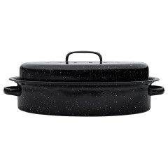 Estia Γάστρα Οβάλ Enamel με Σχάρα 40x27cm 4.8L