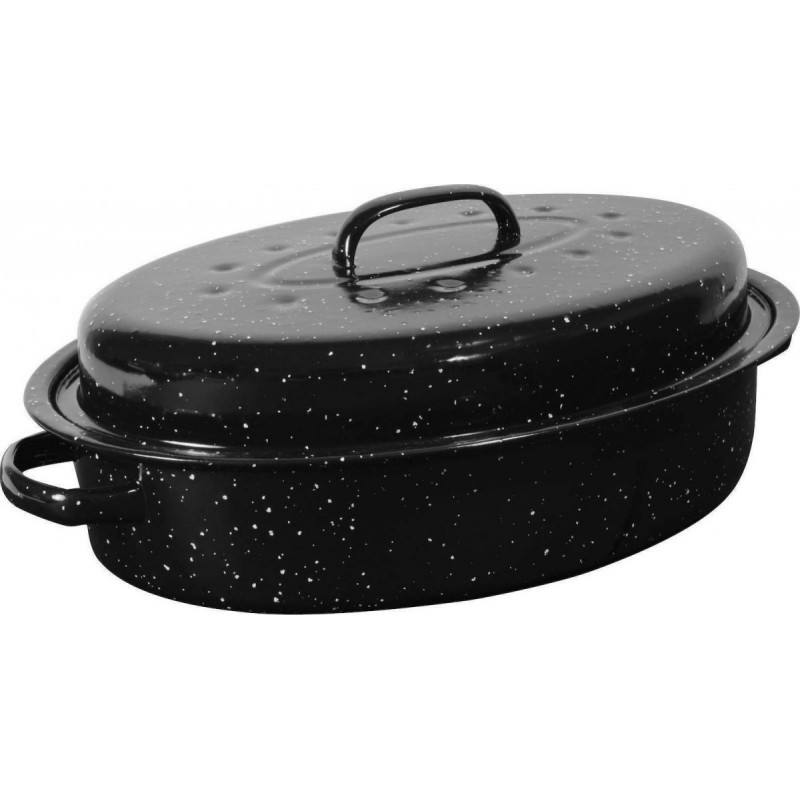 Estia Γάστρα Οβάλ Enamel με Σχάρα 40x27cm 4.8L