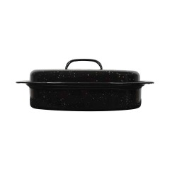 Estia Γάστρα Οβάλ Enamel με Σχάρα 40x27cm 4.8L