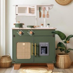 My Sunshine Ξύλινη Παιδική Κουζίνα Vintage (MST-RB-WCF04) Green