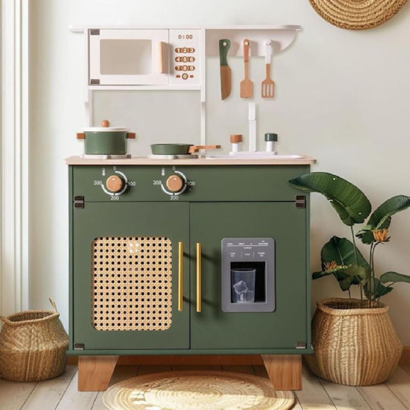 My Sunshine Ξύλινη Παιδική Κουζίνα Vintage (MST-RB-WCF04) Green