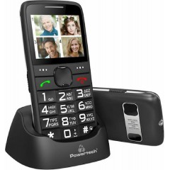 Powertech Sentry Eco V2 Κινητό Τηλέφωνο Dual Sim (PTM-18) Μαύρο