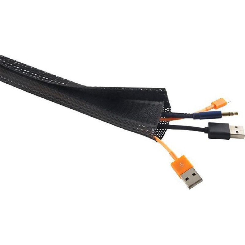 Brateck Πλέγμα Καλωδίων Τύπου Flex Wrap 100x8.5cm (VS-85) Μαύρο