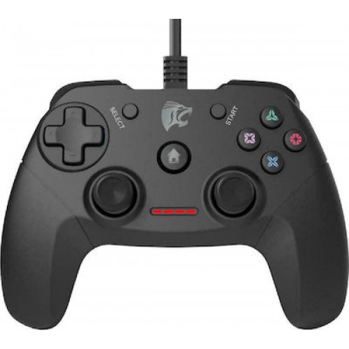 Roar R100WD Μαύρο Ενσύρματο Gamepad για Android / PC / PS3