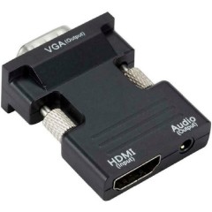 Powertech Μετατροπέας 3.5mm / HDMI female σε VGA male 1τμχ (CAB-H120)