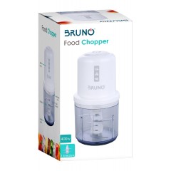 Bruno (BRN-0066) White Food Chopper with 4 Blades 400W Bruno (BRN-0066) White Food Chopper with 4 Blades 400W
