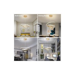 Powertech (HLL-0078) Χρυσό Φωτιστικό Οροφής LED 44W