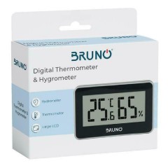 Bruno (BRN-0081) Λευκό Ψηφιακό Θερμόμετρο και Υγρασιόμετρο Bruno (BRN-0081) Λευκό Ψηφιακό Θερμόμετρο και Υγρασιόμετρο