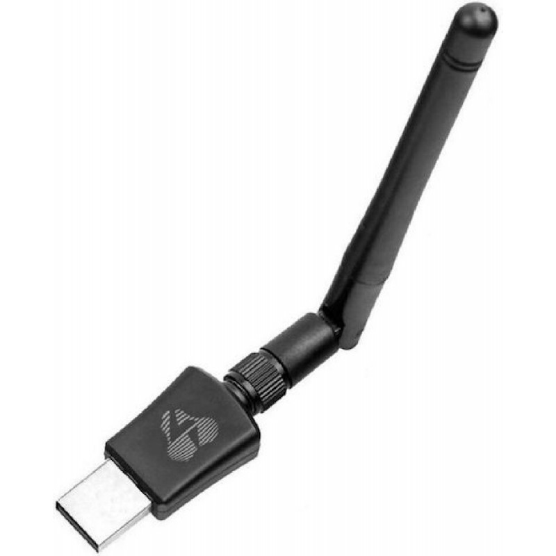 Powertech PT-1042 Αντάπτορας Δικτύου USB με Ασύρματη Σύνδεση Wi-Fi 600Mbps και Αποσπώμενη Κεραία