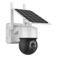 Sectec (ST-S517C-3M) White Smart IP Ηλιακή Κάμερα 3ΜΡ, PIR, PTZ, cloud/micro SD