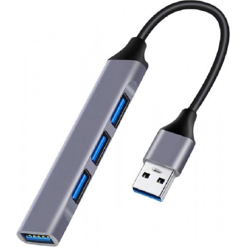 Powertech USB 3.2 Hub 4 Θυρών με σύνδεση USB-A (PT-1114) Γκρι