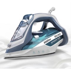 BRUNO σίδερο ατμού Supreme Slide με κεραμική πλάκα, 3000W BRN-0146 Μπλε