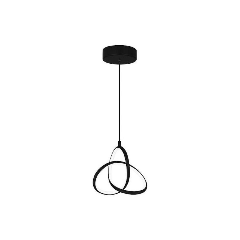 Powertech (HLL-0123) Μαύρο Κρεμαστό Φωτιστικό LED