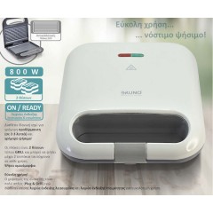 Bruno Τοστιέρα για 2 Τοστ 800W BRN-0164 Λευκή