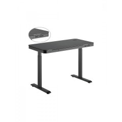 Brateck Ηλεκτικό Γραφείο με Συρτάρι (S08-22DSWW-BK) Μαύρο