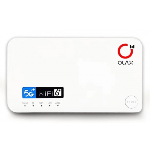 OLAX G5010 Router 5G LTE με LAN θύρα, Wi-Fi 6, dual band, 4000mAh Λευκό OLAX G5010 Router 5G LTE με LAN θύρα, Wi-Fi 6, dual band, 4000mAh Λευκό