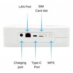 OLAX G5010 Router 5G LTE με LAN θύρα, Wi-Fi 6, dual band, 4000mAh Λευκό
