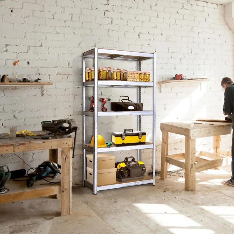 Home Use Μεταλλική Ραφιέρα με 5 Ράφια 90x40x180cm (HUH-0177) Γαλβανιζέ Home Use Μεταλλική Ραφιέρα με 5 Ράφια 90x40x180cm (HUH-0177) Γαλβανιζέ