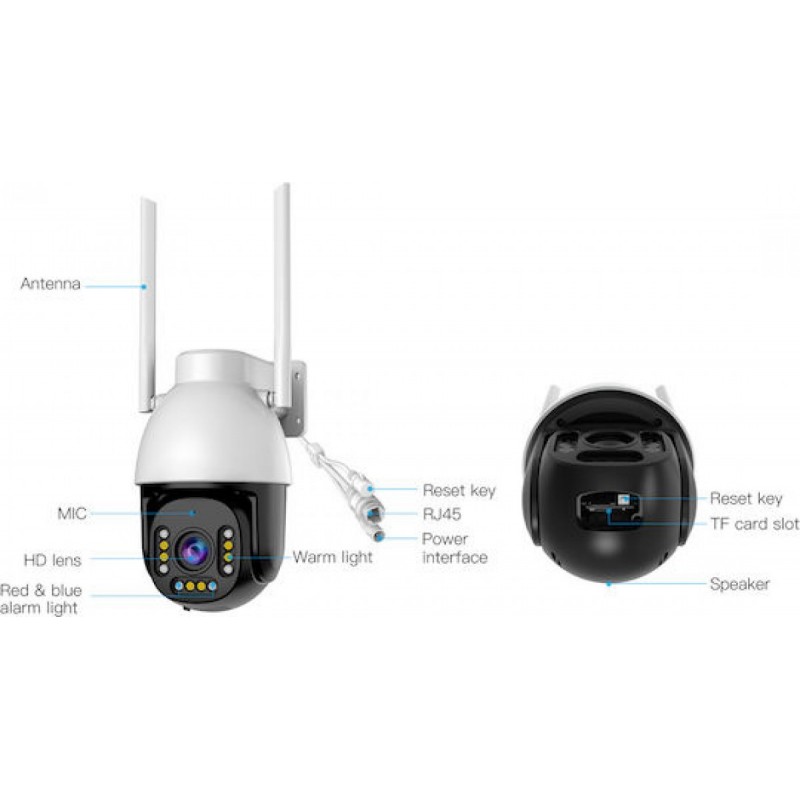 Vstarcam Smart Κάμερα 4MP Wi-Fi PTZ (CS611Q-UV) Λευκή