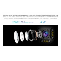 Vstarcam Smart Κάμερα 4MP Wi-Fi PTZ (CS611Q-UV) Λευκή