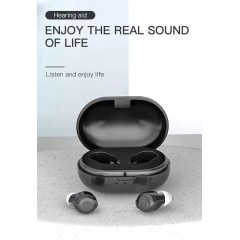 Powertech PT-1247 Μαύρο ακουστικά βαρηκοΐας με θήκη, επαναφορτιζόμενα Powertech PT-1247 Μαύρο ακουστικά βαρηκοΐας με θήκη, επαναφορτιζόμενα