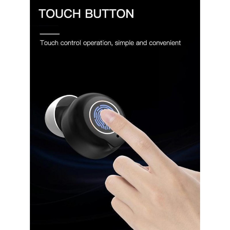 Powertech PT-1247 Μαύρο ακουστικά βαρηκοΐας με θήκη, επαναφορτιζόμενα Powertech PT-1247 Μαύρο ακουστικά βαρηκοΐας με θήκη, επαναφορτιζόμενα