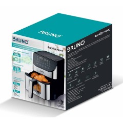 Bruno BRN-0194 Ασημί Air Fryer 8lt