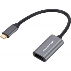 Powertech Μετατροπέας USB-C male σε HDMI female Γκρι 1τμχ (CAB-UC086)