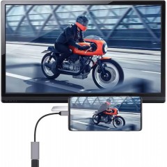 Powertech Μετατροπέας USB-C male σε HDMI female Γκρι 1τμχ (CAB-UC086)
