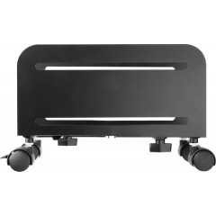 Powertech Μεταλλική Βάση PC με Ροδάκια έως 10kg (PT-1329) Μαύρη