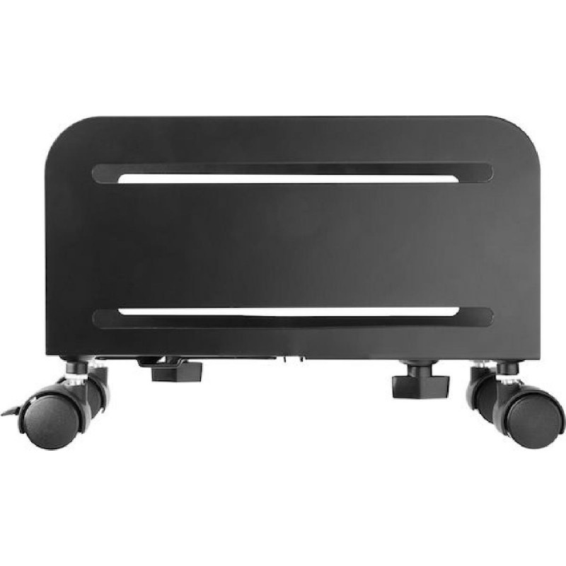 Powertech Μεταλλική Βάση PC με Ροδάκια έως 10kg (PT-1329) Μαύρη
