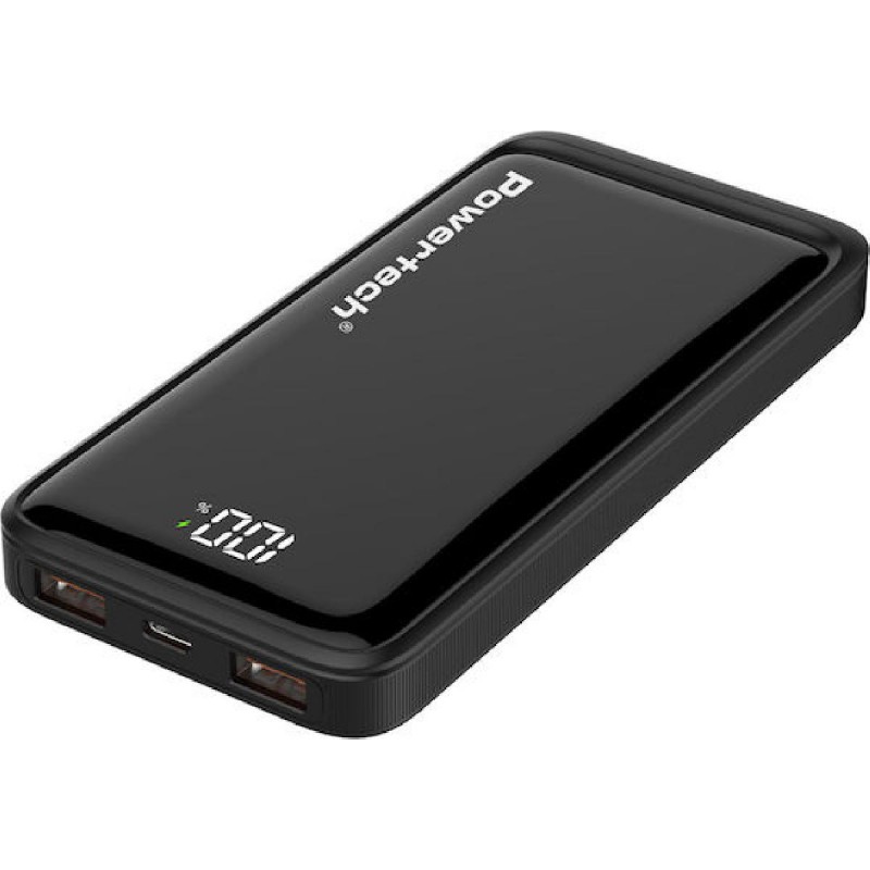 Powertech Power Bank με Οθόνη 10000mAh 22.5W (PT-1326) Μαύρο Powertech Power Bank με Οθόνη 10000mAh 22.5W (PT-1326) Μαύρο