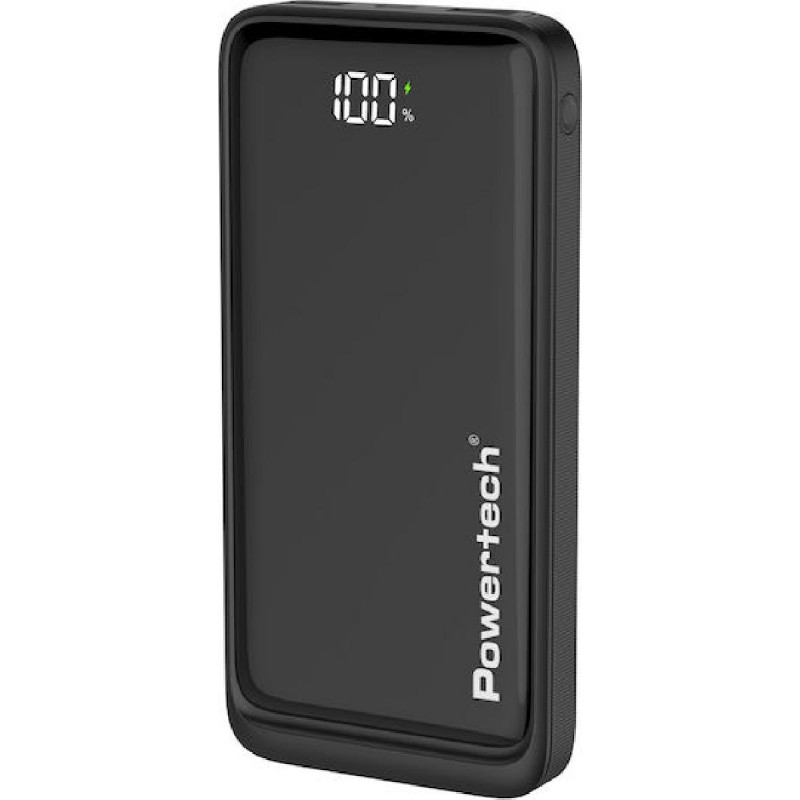 Powertech Power Bank με Οθόνη 10000mAh 22.5W (PT-1326) Μαύρο Powertech Power Bank με Οθόνη 10000mAh 22.5W (PT-1326) Μαύρο