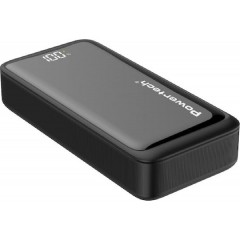 Powertech (PT-1327) Μαύρο Power Bank με Οθόνη 20000mAh 22.5W 2xUSB-A 1xUSB-C Powertech (PT-1327) Μαύρο Power Bank με Οθόνη 20000mAh 22.5W 2xUSB-A 1xUSB-C
