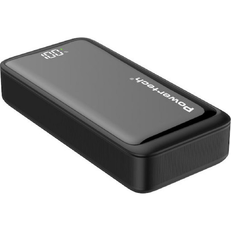 Powertech (PT-1327) Μαύρο Power Bank με Οθόνη 20000mAh 22.5W 2xUSB-A 1xUSB-C Powertech (PT-1327) Μαύρο Power Bank με Οθόνη 20000mAh 22.5W 2xUSB-A 1xUSB-C