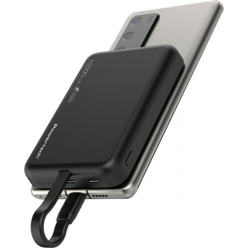 Powertech MagSafe Power Bank 10000mAh 20W (PT-1376) Μαύρο